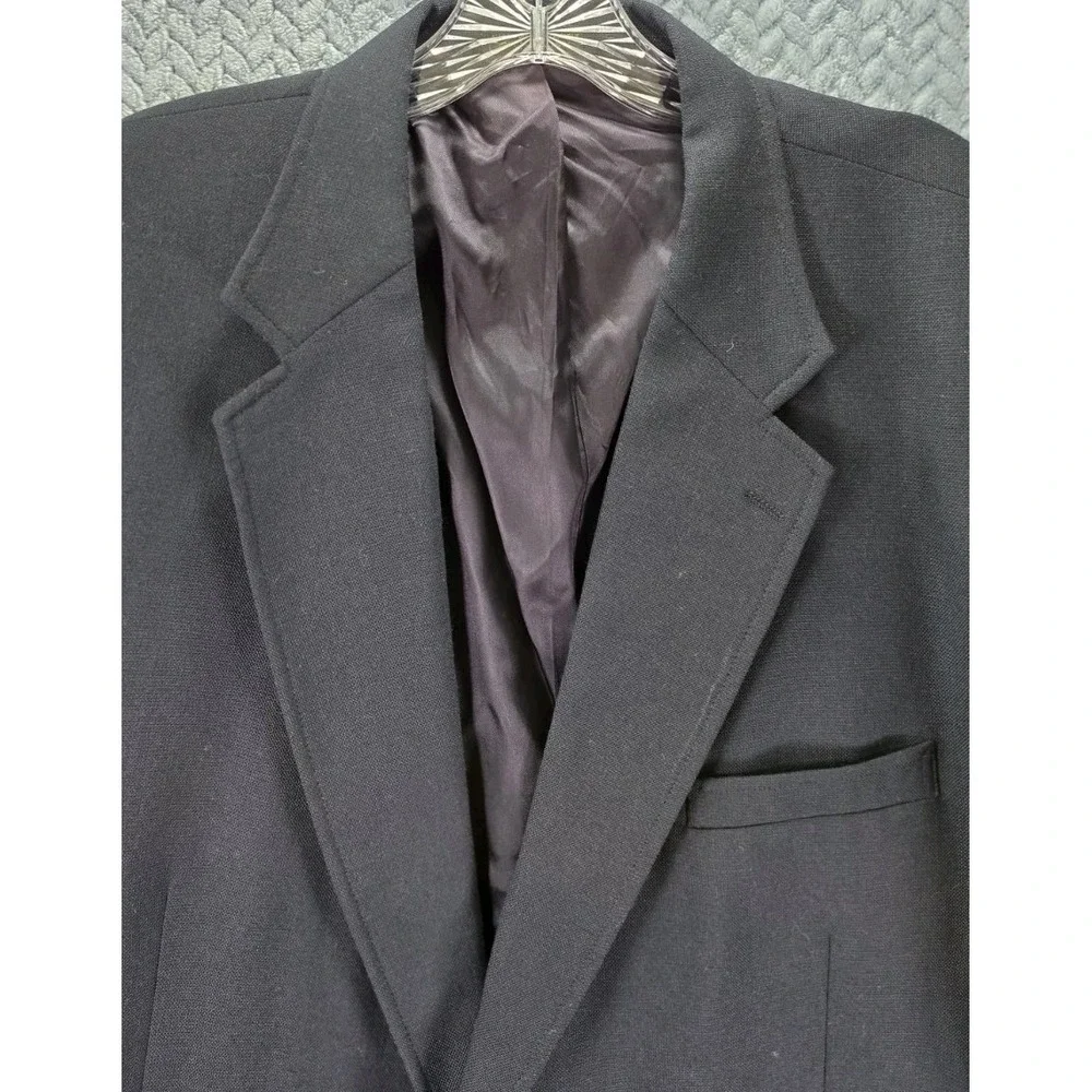 ANDHURST Mens Sports Coat‎ Blazer Suit Jacket Size 48L Wool Blend Gold Buttons
